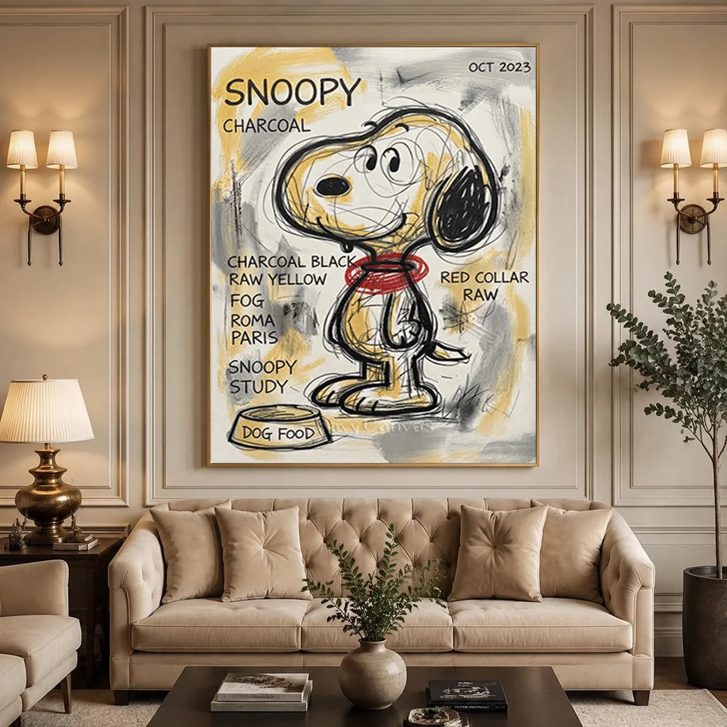 Hand-Painted Snoopy Artwork #SS 383