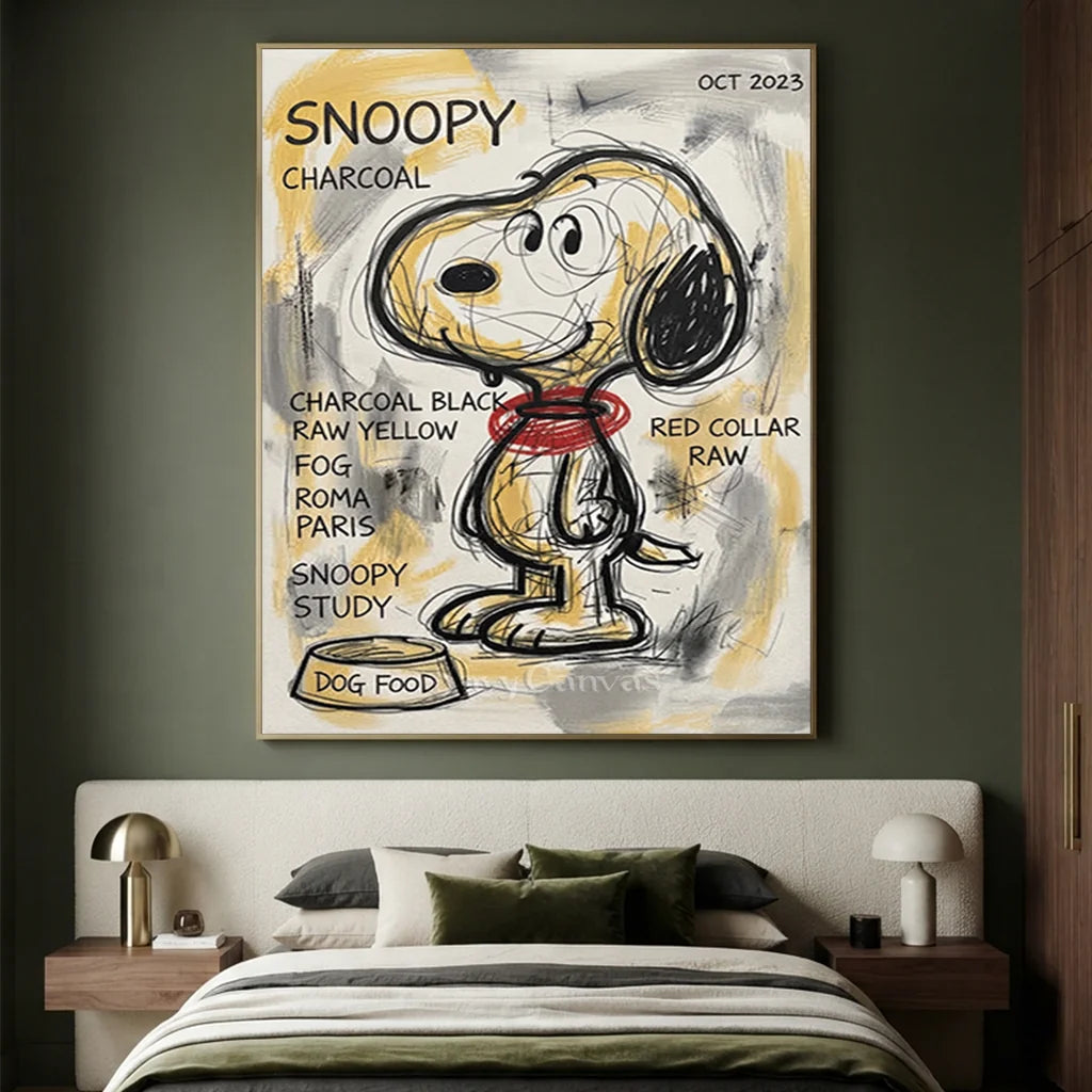 Hand-Painted Snoopy Artwork #SS 383