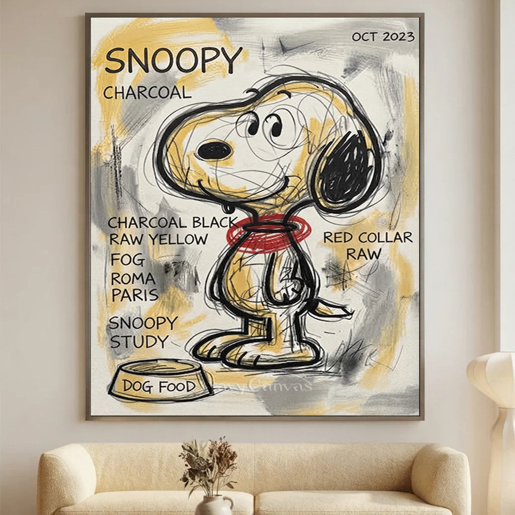 Hand-Painted Snoopy Artwork #SS 383