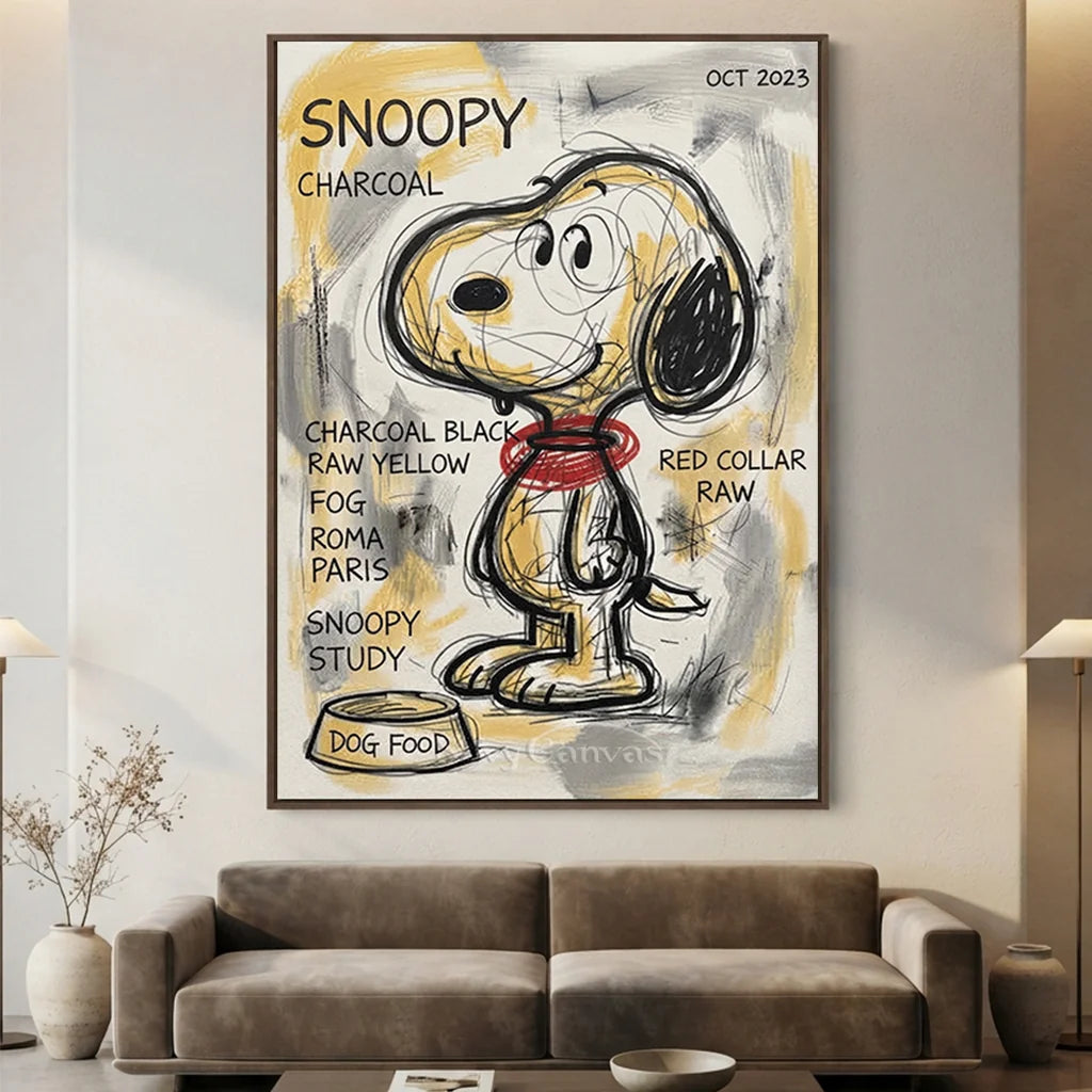 Hand-Painted Snoopy Artwork #SS 383