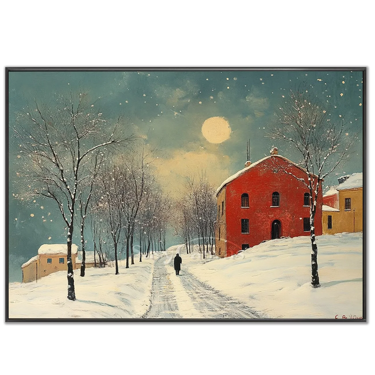 snowy-oil-painting-black-frame-02.webp