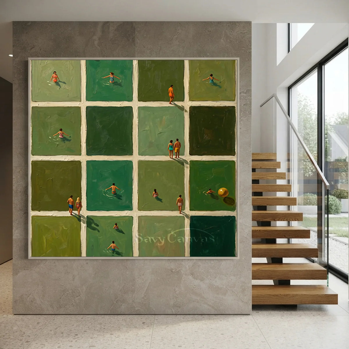 sport-wall-art-for-Modern-Staircase-04.webp