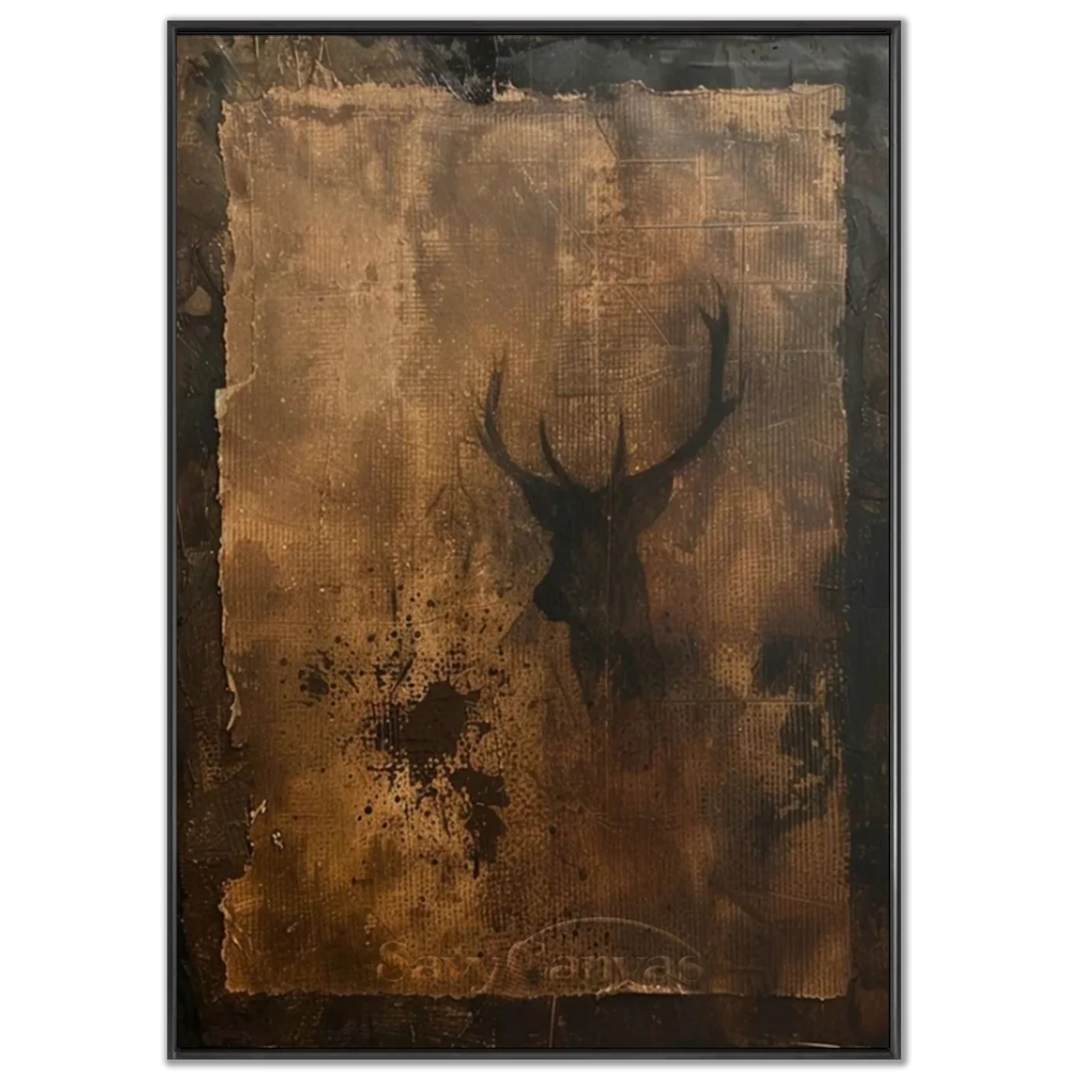 Wabi Sabi Wall Art - Handmade Textured Painting with Earthy Hues  #TC 014