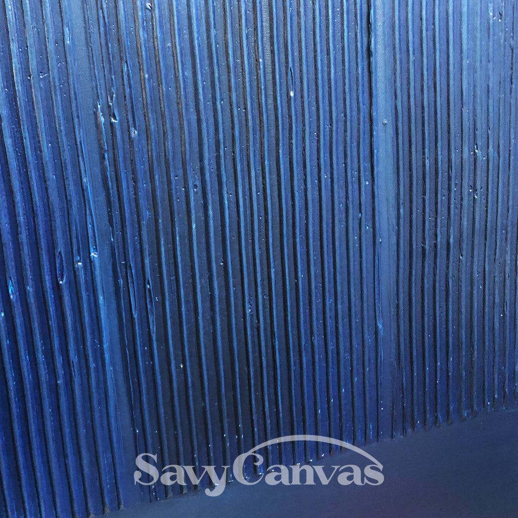 Large Blue Textured Abstract Wall Art #TC 115