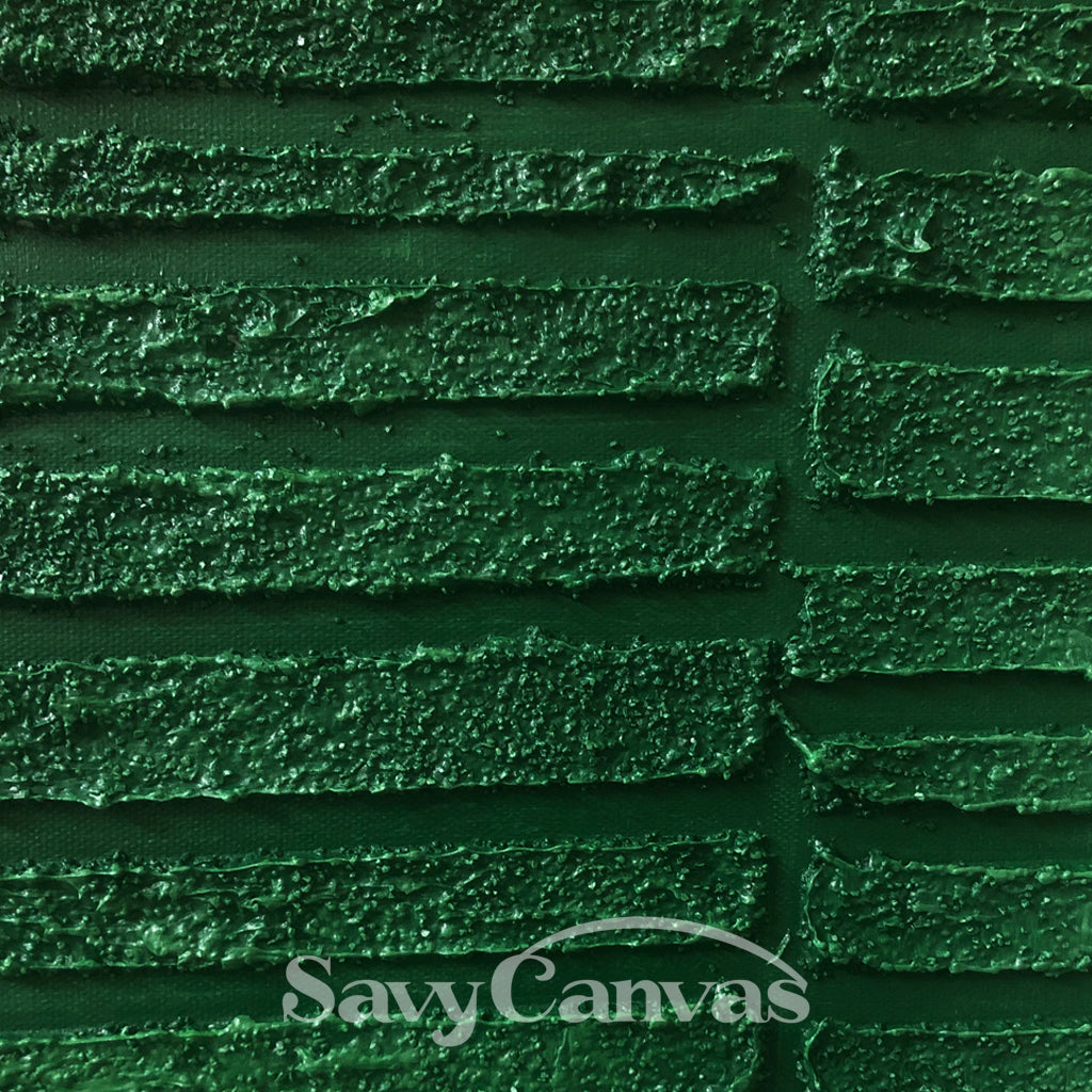 Wabi Sabi Inspired Green Wall Art | Two-Piece Textured Painting #TC 195