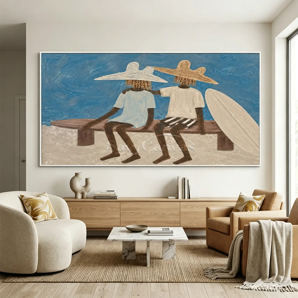 Beach Surfside Companion Oil Painting #SS 366
