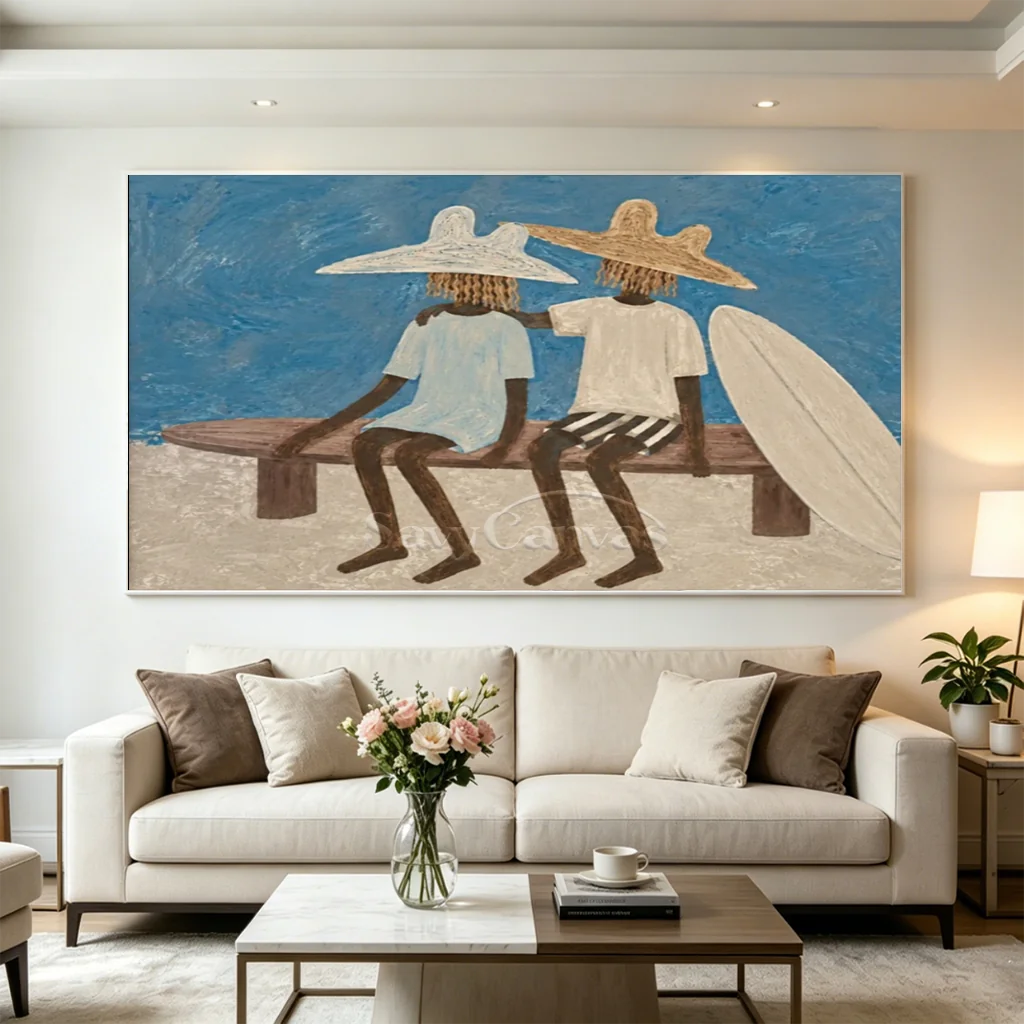 Beach Surfside Companion Oil Painting #SS 366
