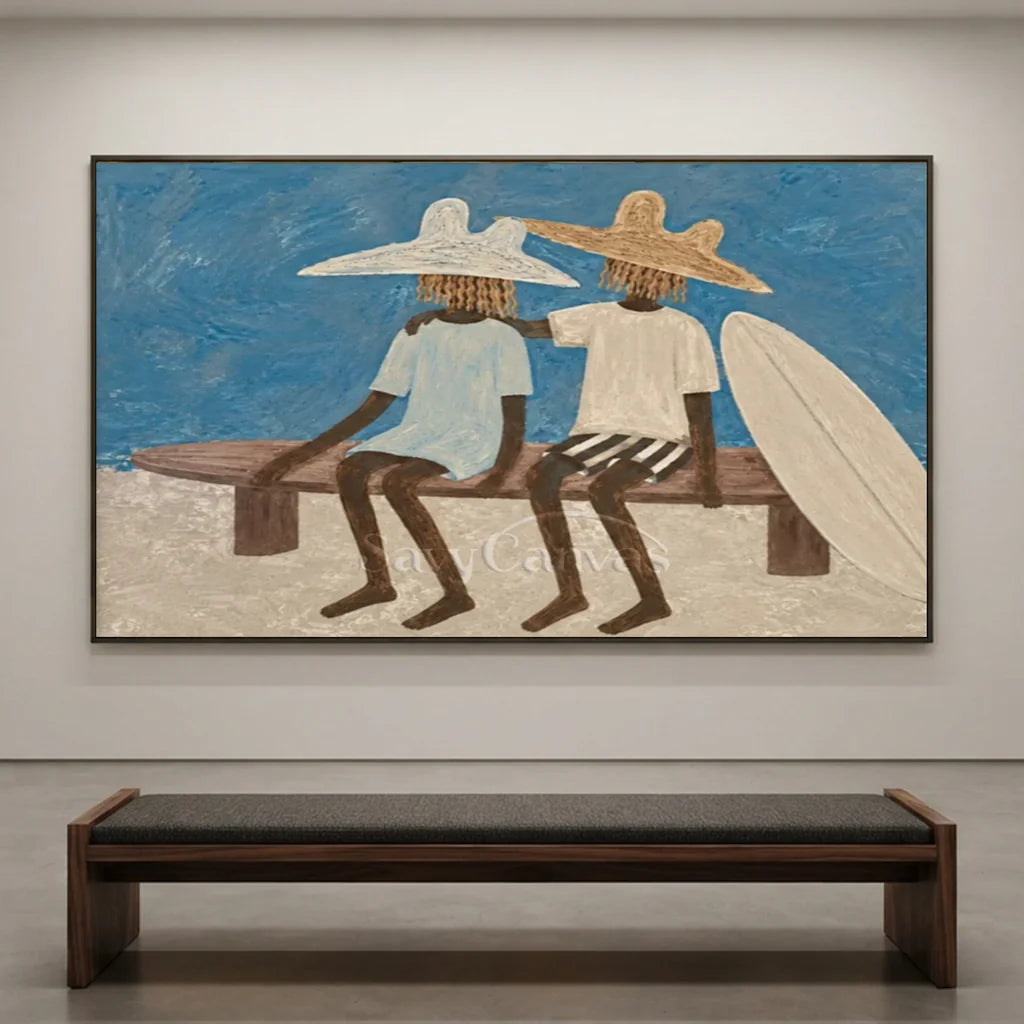 Beach Surfside Companion Oil Painting #SS 366