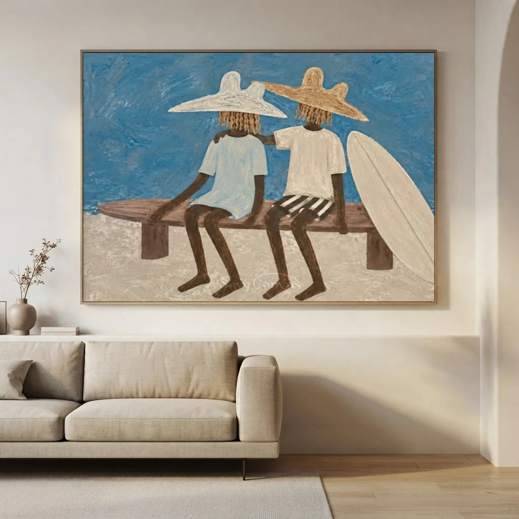 Beach Surfside Companion Oil Painting #SS 366