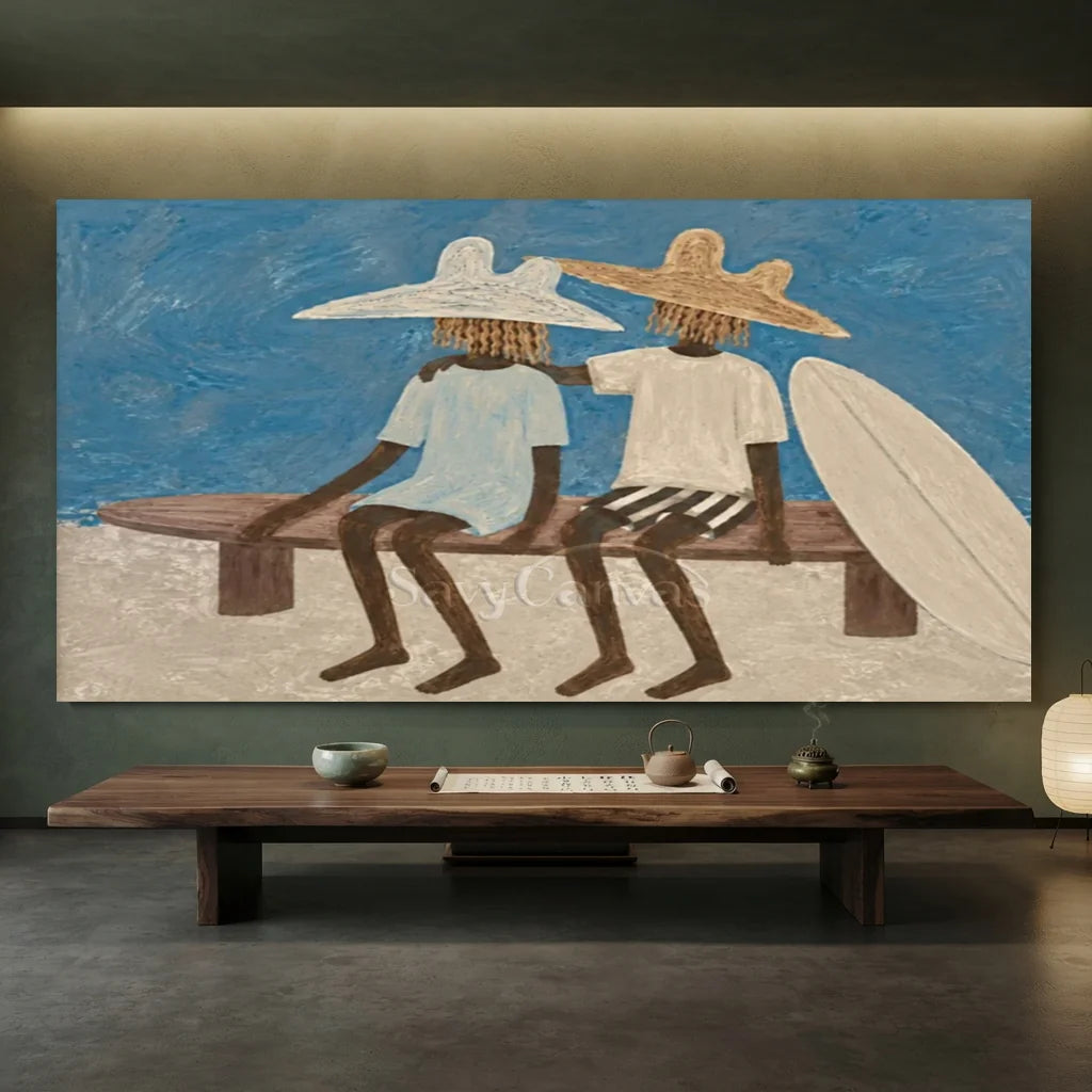 Beach Surfside Companion Oil Painting #SS 366