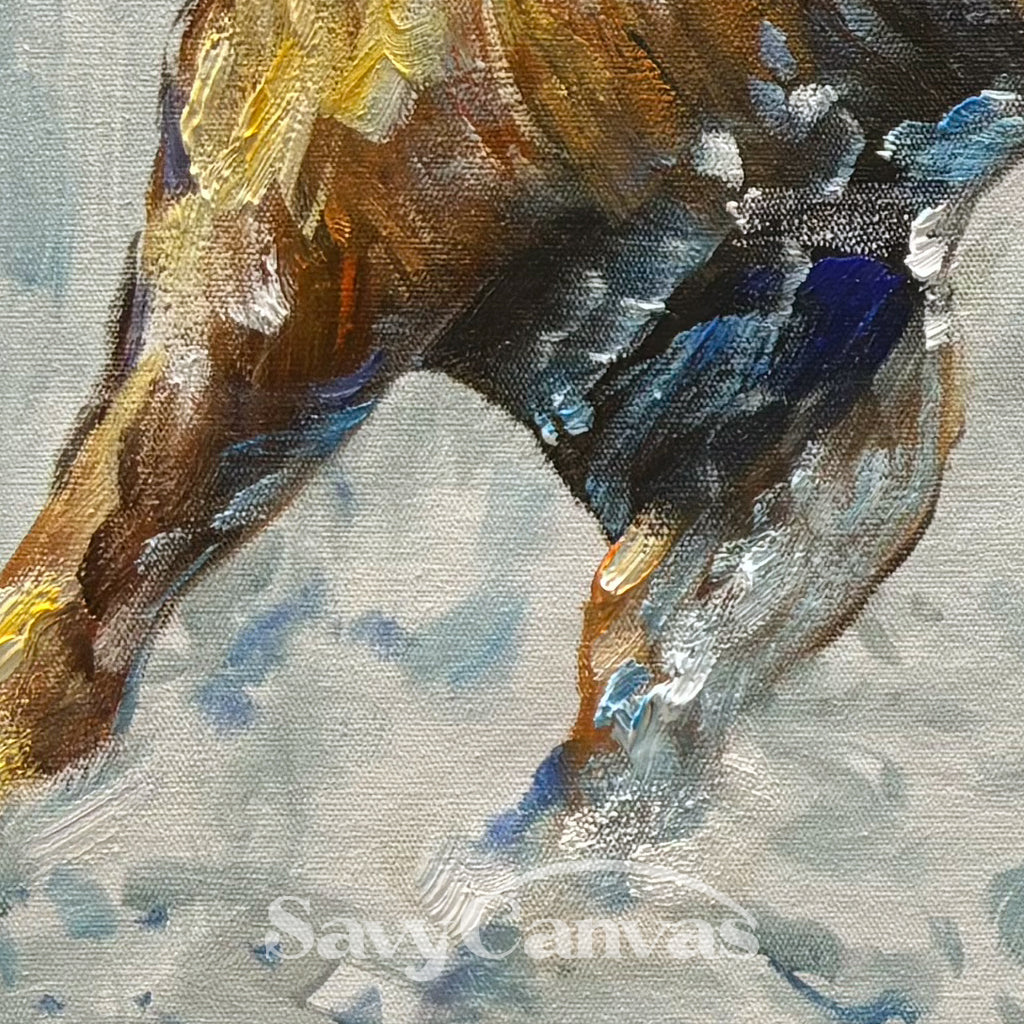 Expressive Bull vs Bear Art | Finance Office Wall Decor #ZZ 241