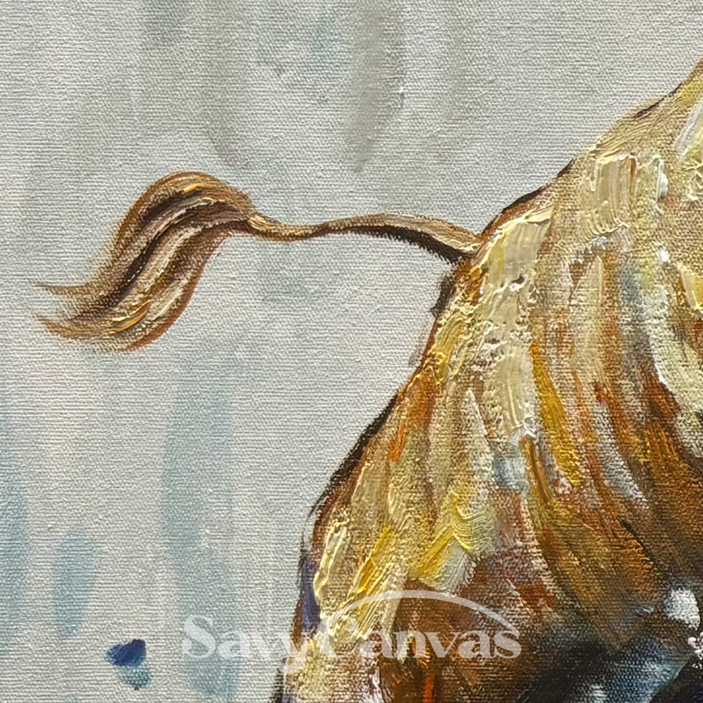 Expressive Bull vs Bear Art | Finance Office Wall Decor #ZZ 241